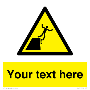 Custom Warning unstable cliff edge